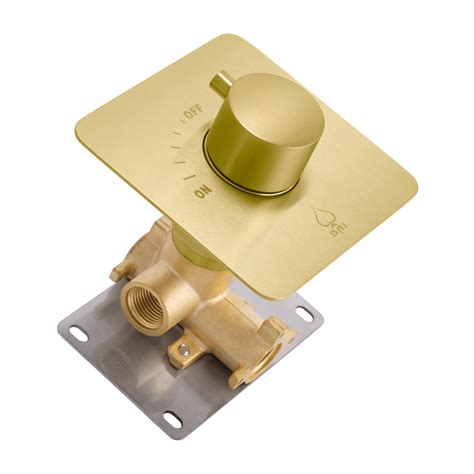 BAI 2121 Concealed 1 Function ON/OFF Shower Valve in Brushed Gold Fini ...