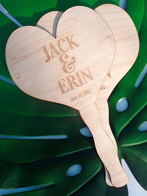 Custom Personalized Wooden Hand Fans for Wedding or Event - Etsy