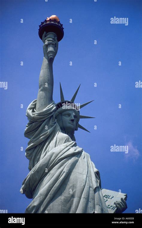 Statue of Liberty with torch Stock Photo - Alamy