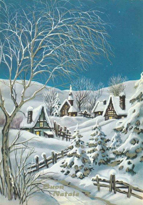 Snowy village - online puzzle