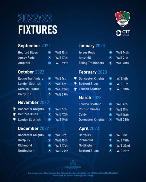 2022/23 Fixtures Announced - Coventry Rugby