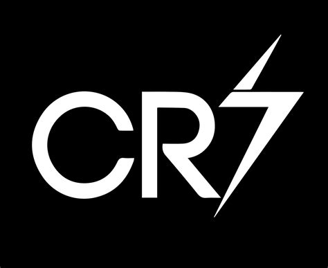 CR7 Symbol Logo White Clothes Design Icon Abstract football Vector ...