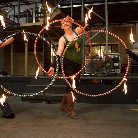 Industrial Art Classes in Oakland | Fire Hula Hoop II