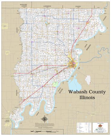 Wabash County Illinois 2020 Wall Map | Mapping Solutions