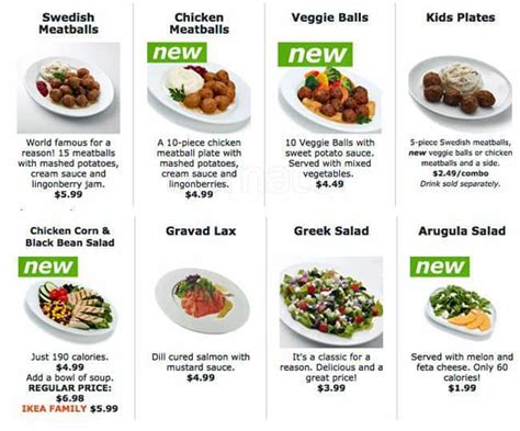 Menu at IKEA Restaurant, Portland