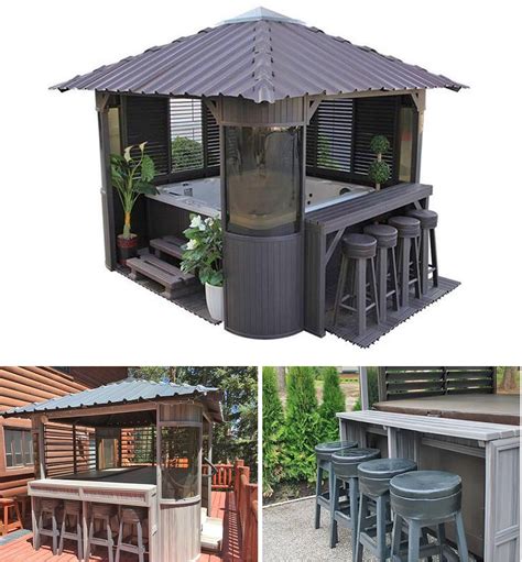 This Hot Tub Gazebo Turns Your Spa Into a Swim-Up Bar | Home Design ...