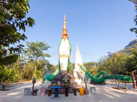 Landscape, Sacred Naga at Naga Cave in Thailand Stock Photo - Image of ...