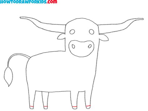 How to Draw a Longhorn - Easy Drawing Tutorial For Kids