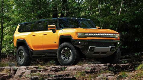 Here’s The GMC Hummer EV SUV Rendered In Several Colors