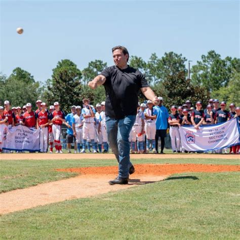 Gallery: Governor Ron DeSantis Visits Little League Baseball Tournament ...