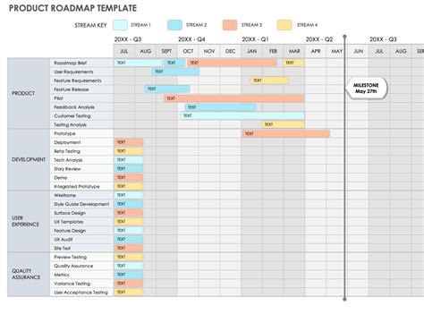 Project Roadmap Template Excel