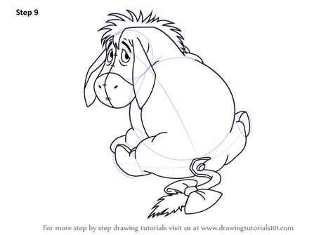 Learn How to Draw Eeyore from Winnie the Pooh (Winnie the Pooh) Step by ...