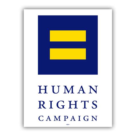 Human Rights Campaign Equal Sign Logo Poster | HRC