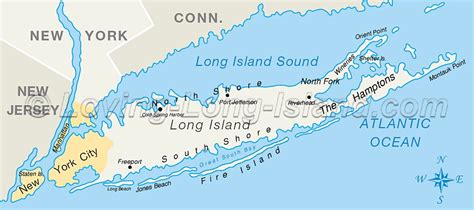 Map of Long Island