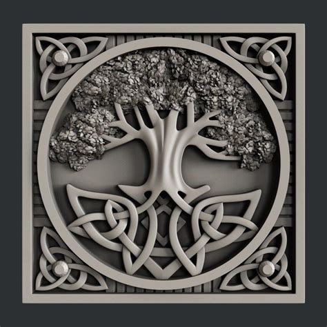 3d STL models for CNC tree | Cnc router, Cnc router projects, Cnc