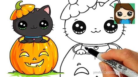 20 DIY Draw So Cute Halloween Things on Paper | EntertainmentMesh