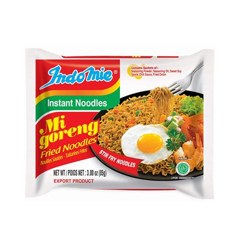 Indomie Mi Goreng Instant Stir Fry Noodles, Original Flavor (Pack of 10 ...