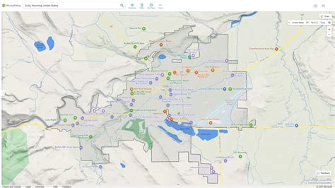 Cody, Wyoming Map