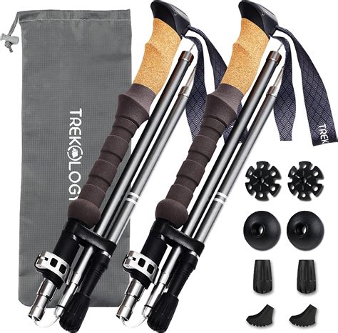 Trekking Poles Collapsible Nordic Hiking Pole Review - Hike N Trekking ...