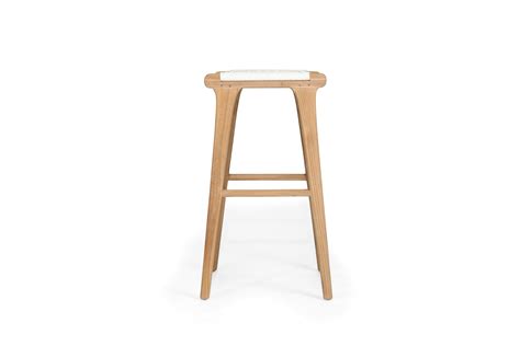 Zen Backless Bar Stool – White – Abide Interiors