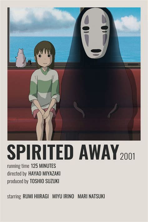 𝘀𝗽𝗶𝗿𝗶𝘁𝗲𝗱 𝗮𝘄𝗮𝘆 𝗽𝗼𝘀𝘁𝗲𝗿 | Japanese animated movies, Studio ghibli poster ...