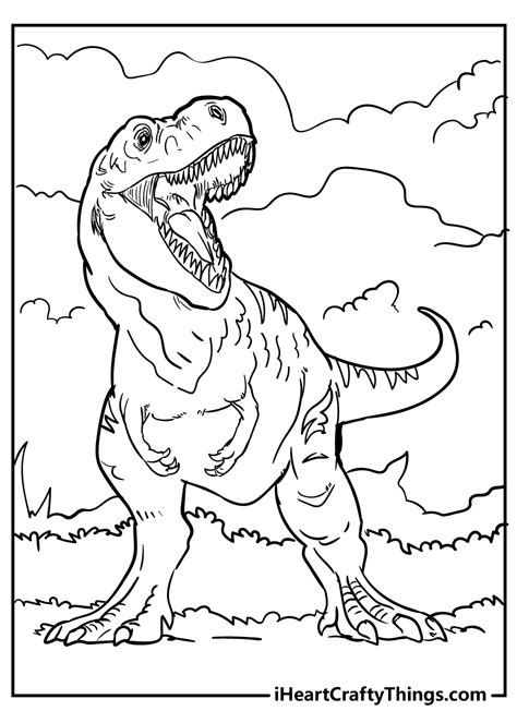 T Rex Coloring Pages For Kids