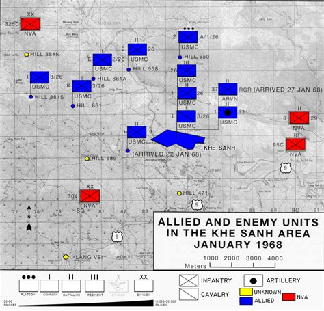 The battle of Khe Sanh - The map of Khe Sanh