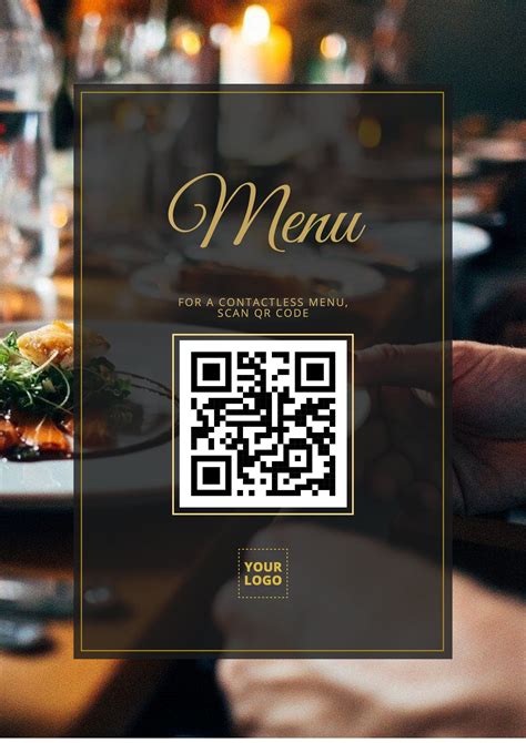 Editable professional QR code template | Menu card design, Restaurant ...