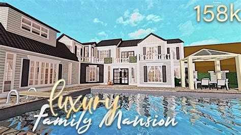 Family Mansion Bloxburg House Exterior - Flutejinyeoung