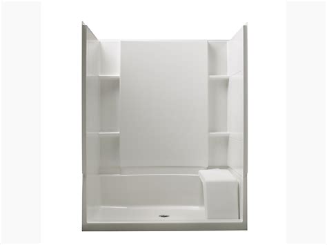 Accord® 60" x 36" seated shower with Aging in Place backerboards ...