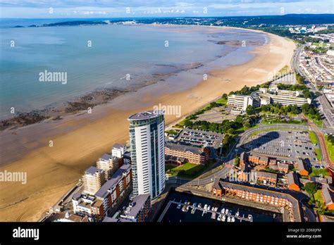 Swansea bay aerial hi-res stock photography and images - Alamy