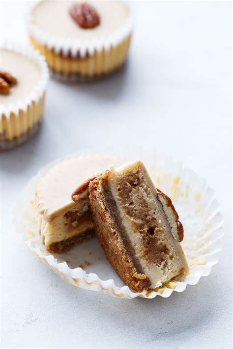 Pecan Praline Mini Cheesecakes | Love and Olive Oil