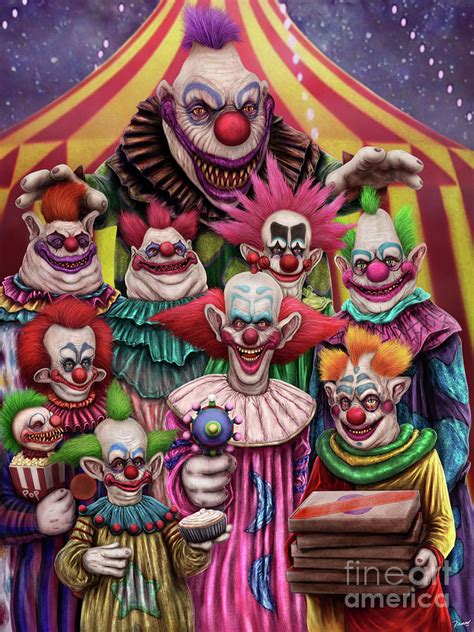 Killer Klowns from Outer Space Digital Art by Michael Tiscareno - Pixels