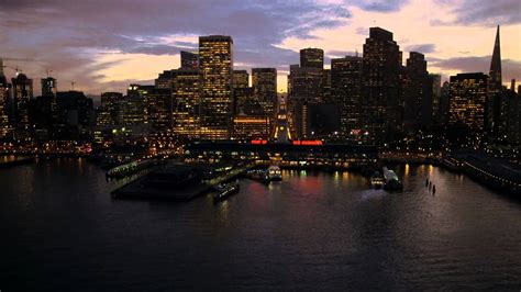 Apple TV 4 Aerial Screensaver - Port of San Francisco Night