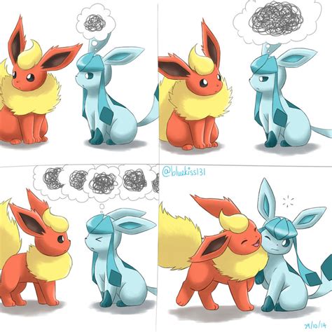 Flareon x Glaceon by BluuKiss on DeviantArt