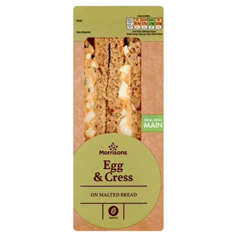 Morrisons Egg & Cress Sandwich - HelloSupermarket