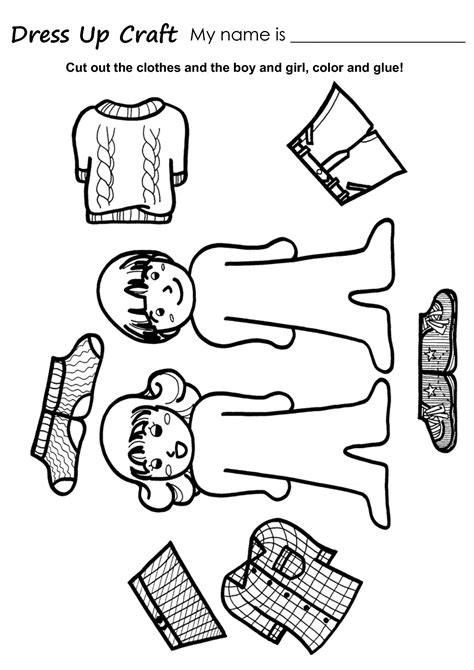 Clothes Worksheet For Preschool