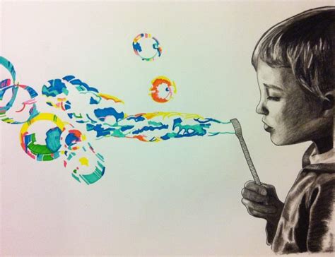 "Blowing bubbles..." Russell Freer - Artwork on USEUM