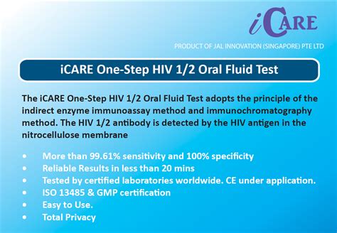 iCare Oral HIV Test Kit - TestHIVstatus.com