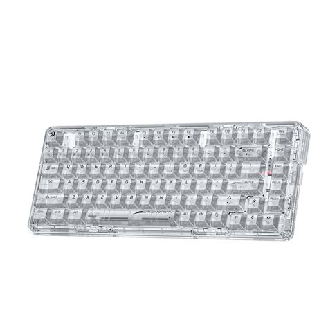 Redragon ELF PRO K649 Wireless Hot-Swappable Transparent Keyboard ...