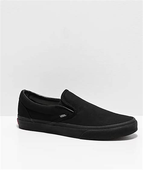 Vans Slip-On Monochromatic Black Skate Shoes