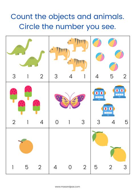 Fall Counting Activity Sheet (Up To 20 Objects) By