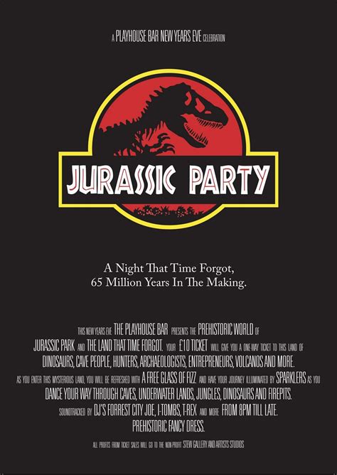 Jurassic Park Invitation | Jurassic park birthday party, Invitation ...