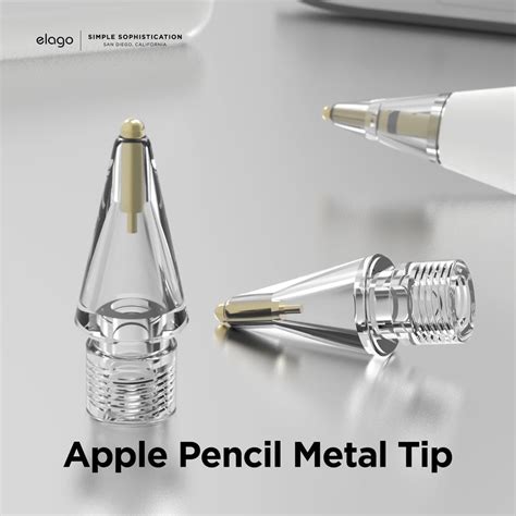 Apple Pencil Metal Pencil Replacement Tips [2 Pack] - elago