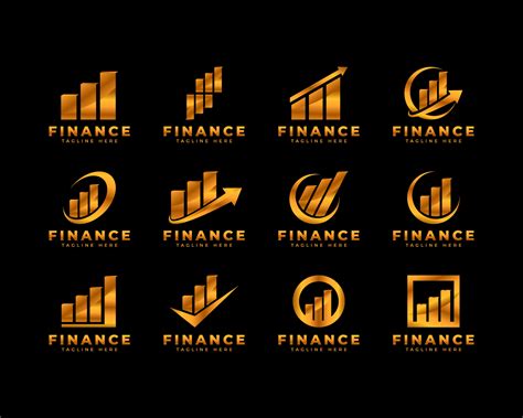 Set of Luxury Finance and Business Logo. Trading and Distribution Logo ...