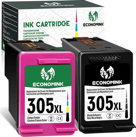 Economink 305 Ink Cartridges, Printer Ink 305 XL Compatible with HP 305 ...