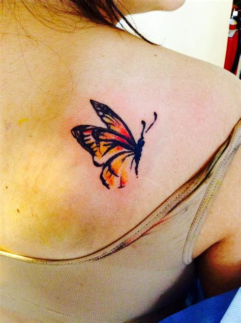 Watercolor butterfly tattoo, Butterfly tattoos for women, Shoulder ...