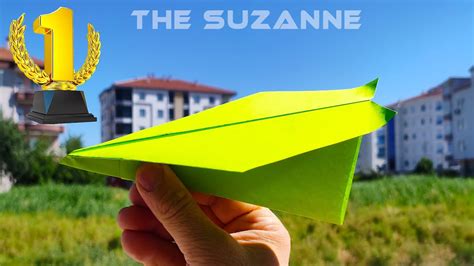 How To Fold Suzanne Paper Airplane Step By Step - YouTube