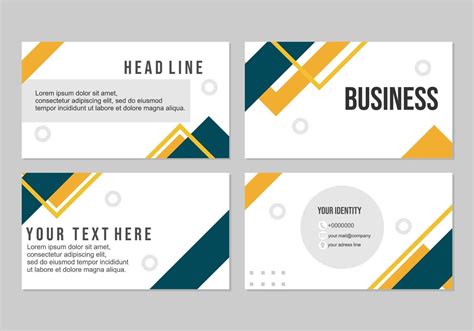 business presentation templates set.geometric design with triangle ...