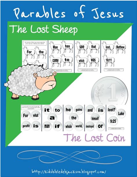 Parable Of The Lost Sheep Activities For Kids